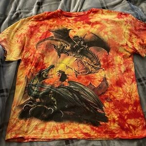Red and yellow Dragon tshirt